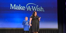 Kenna, with son, Witten, who wished to become a wizard after years of serious medical challenges and daily seizures.