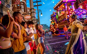 Universal studios, universal orlando, mardi gras celebrations