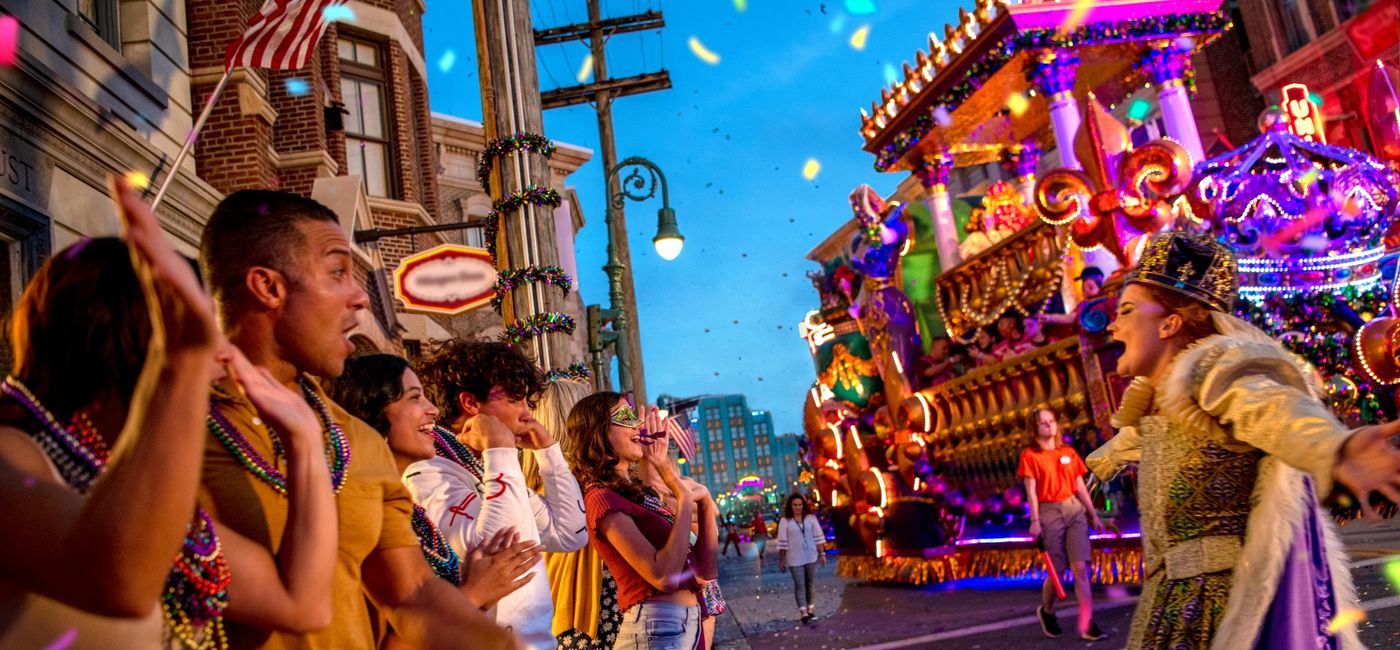 Image: Universal Orlando's Mardi Gras celebrations. (Photo Credit: Universal Orlando Resort)
