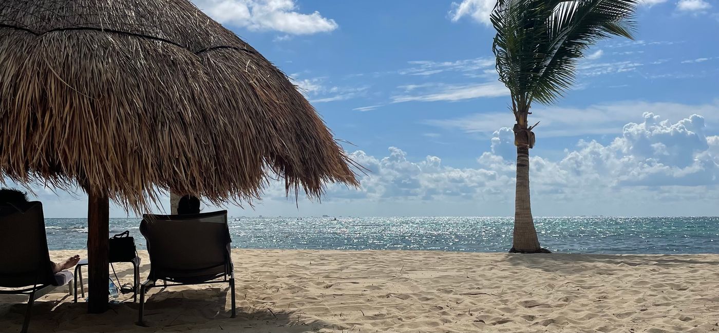 Image: A beautiful day on the beach in Playa del Carmen, Mexico. (Photo Credit: Patrick Clarke)