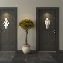 Public bathrooms.