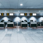 Empty airport