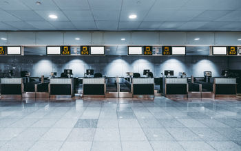 Empty airport