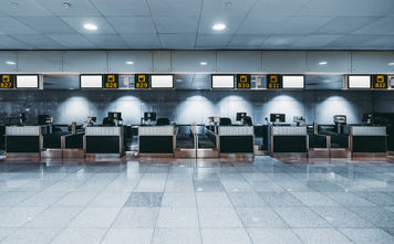 Empty airport