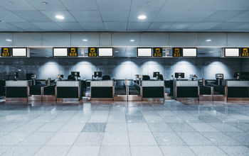 Empty airport