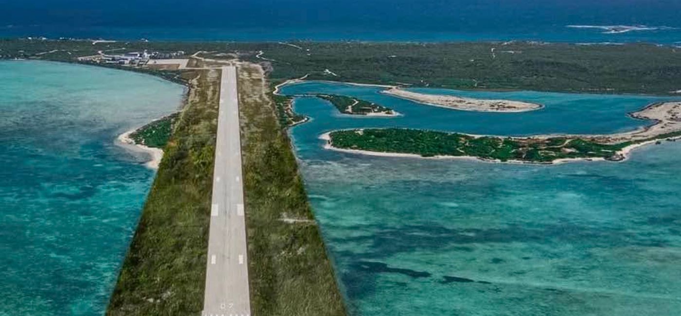 Image: Private Airstrip on Ambergris Cay (Photo Credit: Noreen Kompanik)