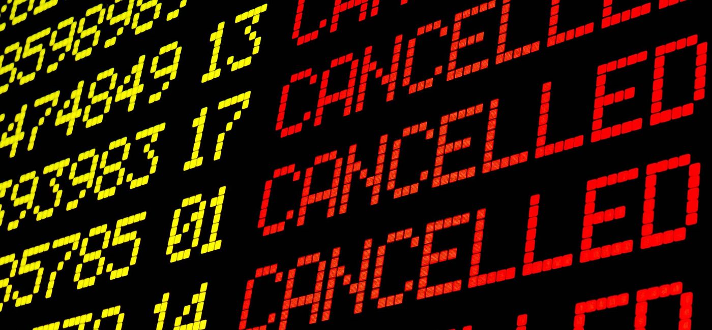 Image: Canceled flights (photo courtesy Mimadeo/iStock/Getty Images Plus)