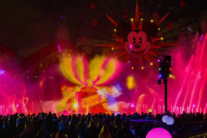 “World of Color – Season of Light” at Disneyland Resort, Anaheim, California. “World of Color – Season of Light” at Disneyland Resort, Anaheim, California.