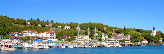 Entering Mackinac Island by Ferry Entering Mackinac Island by Ferry