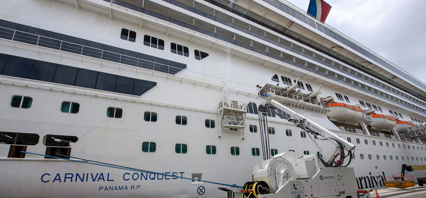 Image: Cruise ships can now connect to shore power at PortMiami (Photo Credit: PortMiami)
