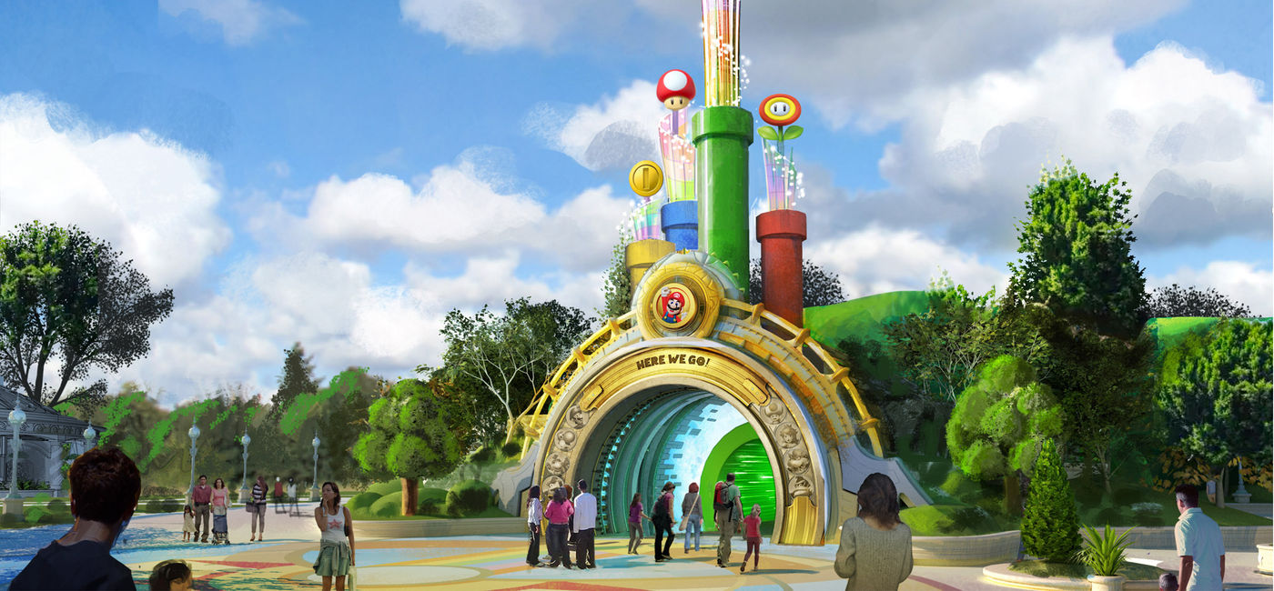 Image: A rendering of the portal to SUPER NINTENDO WORLD at the upcoming Universal Epic Universe. (Photo Credit: Universal Orlando Resort)