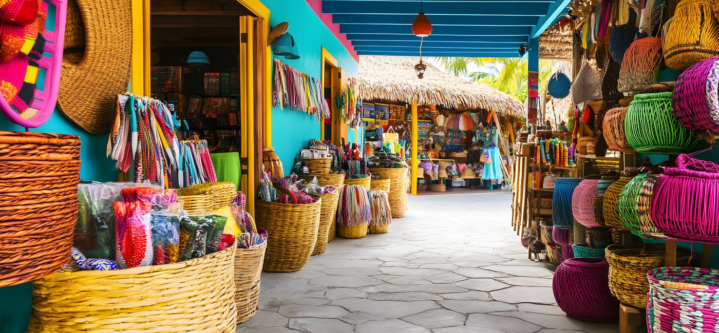 Image: The colorful Nassau Straw Market. (Photo Credit: seksun / Adobe Stock)