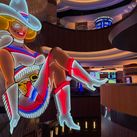 Vintage Vegas Vickie sign at Circa.