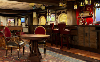 A rendering of Cask and Cannon aboard the Disney Destiny