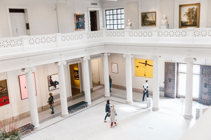 The interior of the New Orleans Museum of Art. NOMA, New Orleans Museum of Art, New Orleans