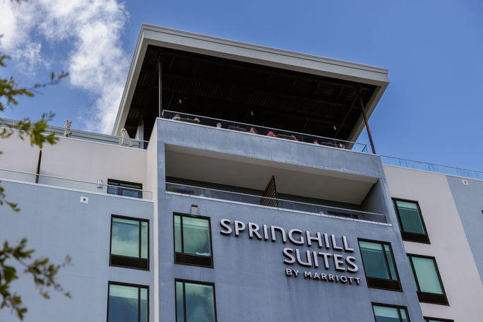 The Springhill Suites Bradenton Downtown Riverfront in Bradenton, Florida. The Springhill Suites Bradenton Downtown Riverfront in Bradenton, Florida.