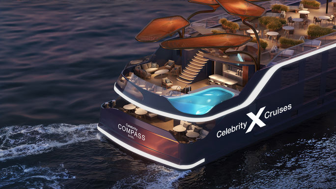 Each vessel will have an infinity-edge plunge pool