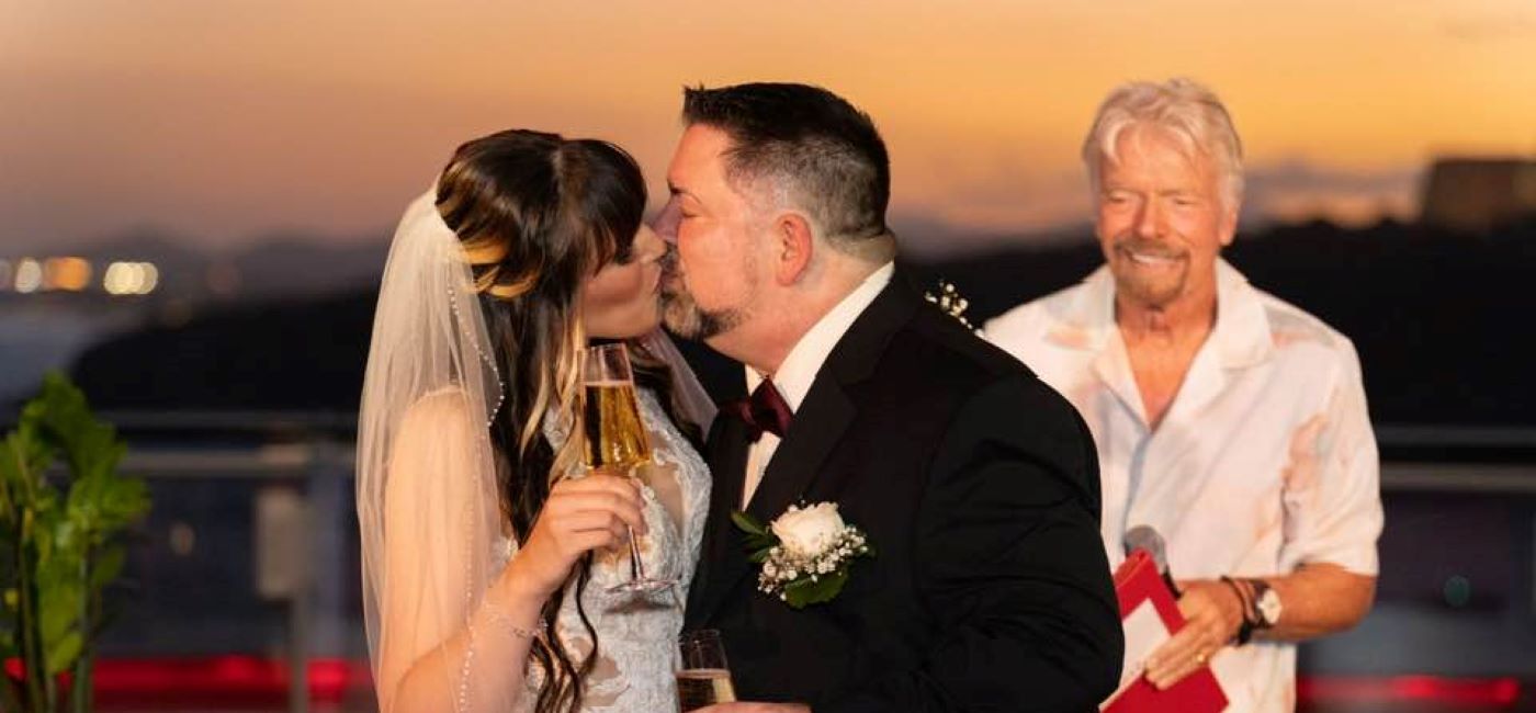 Image: Virgin Voyages Weddings officiated by Sir Richard Branson (Photo Credit: Virgin Voyages)