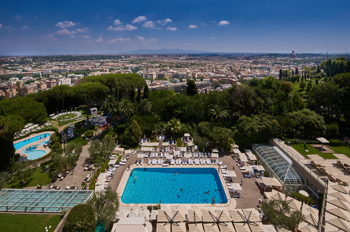 Rome Cavalieri, A Waldorf Astoria Hotel, Rome, Italy. Rome Cavalieri, A Waldorf Astoria Hotel, Rome, Italy.