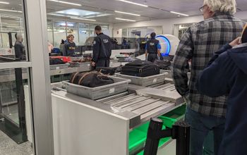 TSA security checkpoint line