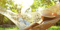 Resting on vacation