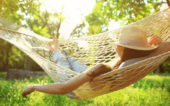 Resting on vacation