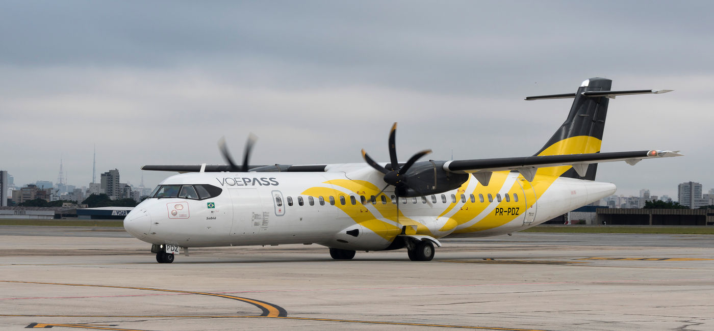 Image: Voepass aircraft in Sao Paulo, Brazil. (Photo Credit: Stefan Lambauer/Adobe)