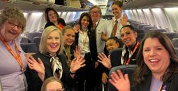Sunwing Women's Day flight crew