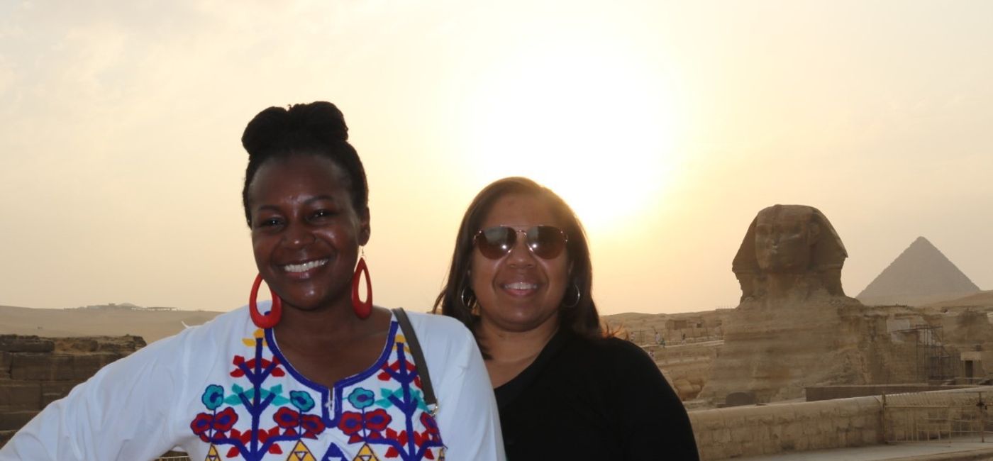 Image: Shawnta Harrison (left) and Veranda Adkins launched ABTP Travel in January. (Photo Credit: Shawnta Harrison and Veranda Adkins)