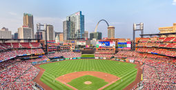 Aerial view of St. Louis Cardinals Busch Stadium