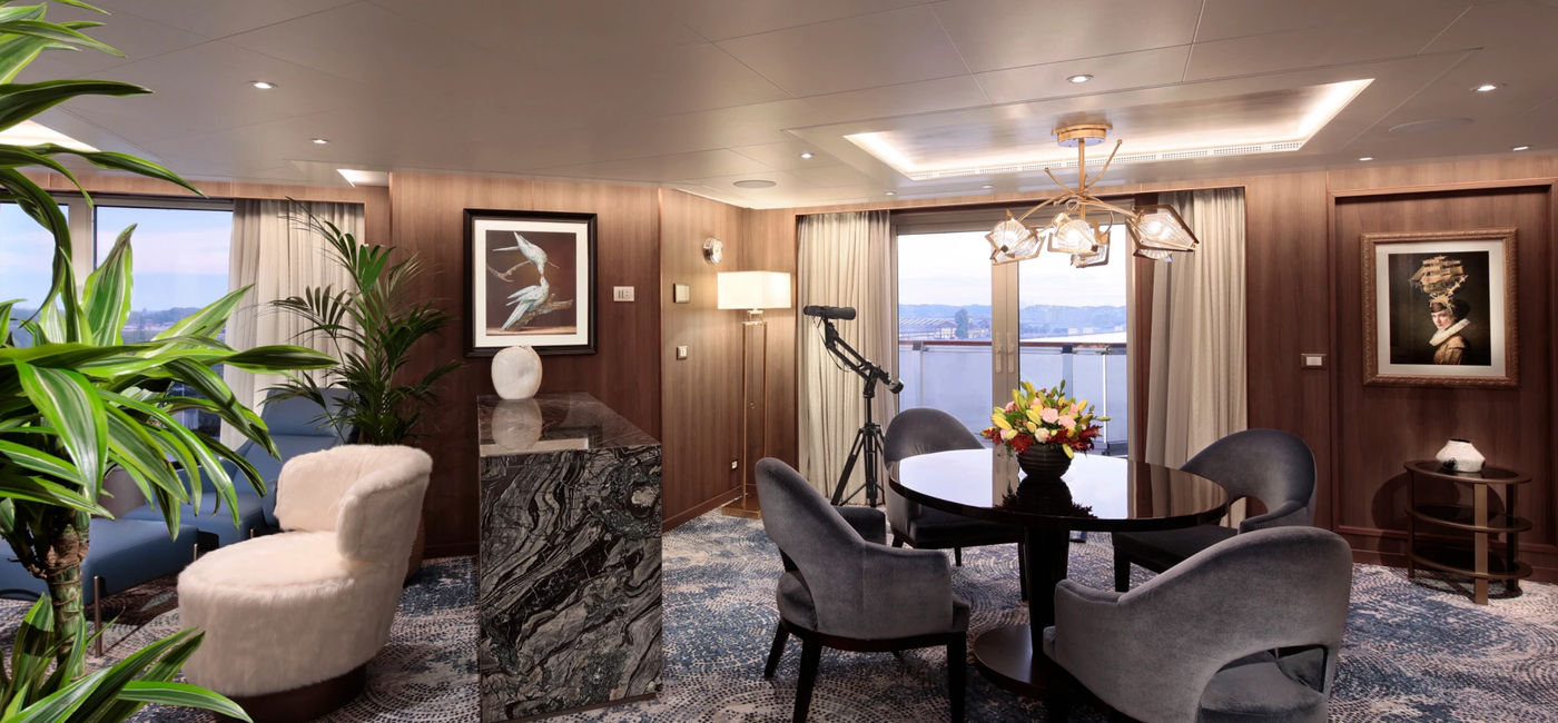 Image: Suite Pinnacle du Rotterdam / photo Michel Verdure (Source: Holland America Line)