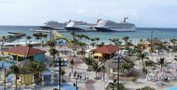 The extended pier at Celebration Key on Grand Bahama Island