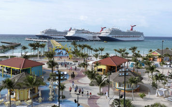 The extended pier at Celebration Key on Grand Bahama Island