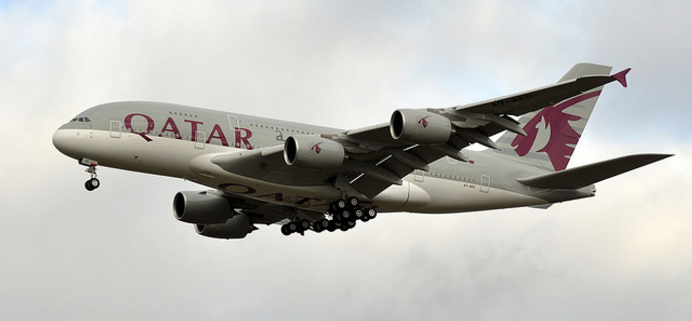 Image: PHOTO: A Qatar Airways Airbus A380-861. (photo via Flickr/Eric Salard)