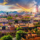 The Medina in Marrakech, Morocco.