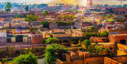 The Medina in Marrakech, Morocco.