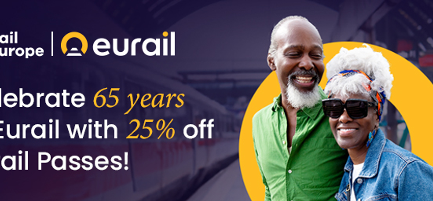 25 off Eurail Global Pass ! 65th Anniversary! TravelPulse