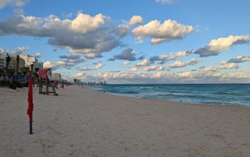 Cancun beach, mexico, hotel beach, resort beach, all inclusive beach