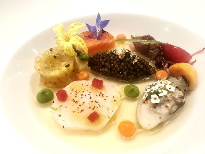 Seafood Salad created for Oceania Sonata Seafood Salad created for Oceania Sonata