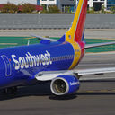 Southwest plane at Hollywood Burbank Airport