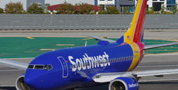 Southwest plane at Hollywood Burbank Airport