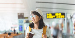 Woman in airport