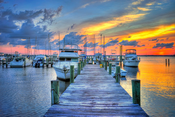 Sunset at the Dock, St. Lucie River, Stuart Sunset at the Dock, St. Lucie River, Stuart