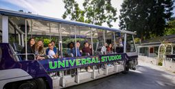 Universal Studios Hollywood's electric trams.