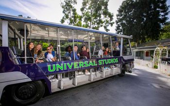 Universal Studios Hollywood's electric trams.