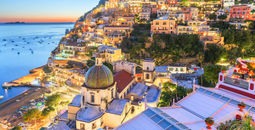 The town of Positano, along Italy's Amalfi Coast.