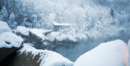 Alaska's Chena Hot Springs Resort invites guests to slip into mineral-rich waters beneath wide open skies—often with the aurora borealis dancing overhead.