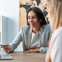 Travel advisor with clients