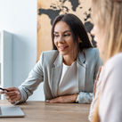 Travel advisor with clients