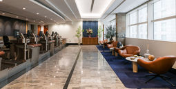 Delta One check-in area at DTW